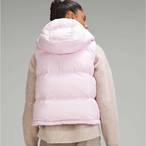 Lululemon Wunder Puff Cropped Vest in Meadowsweet Pink Size 6 - Picture 2 of 8